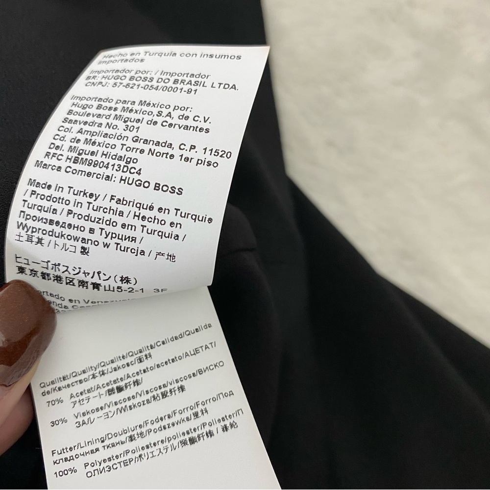 HUGO BOSS Jesma Open Front Short Jacket Black - Picture 5 of 7